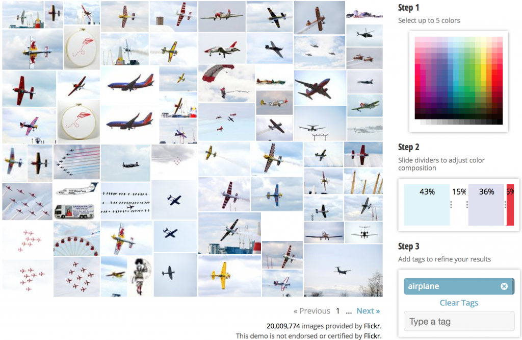 color search, airplane
